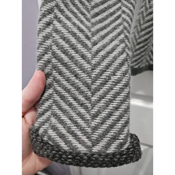 Vintage Talbots Fair Isle Cardigan Sweater Gray Size S Lambs Wool Angora Rabbit - Picture 6 of 9